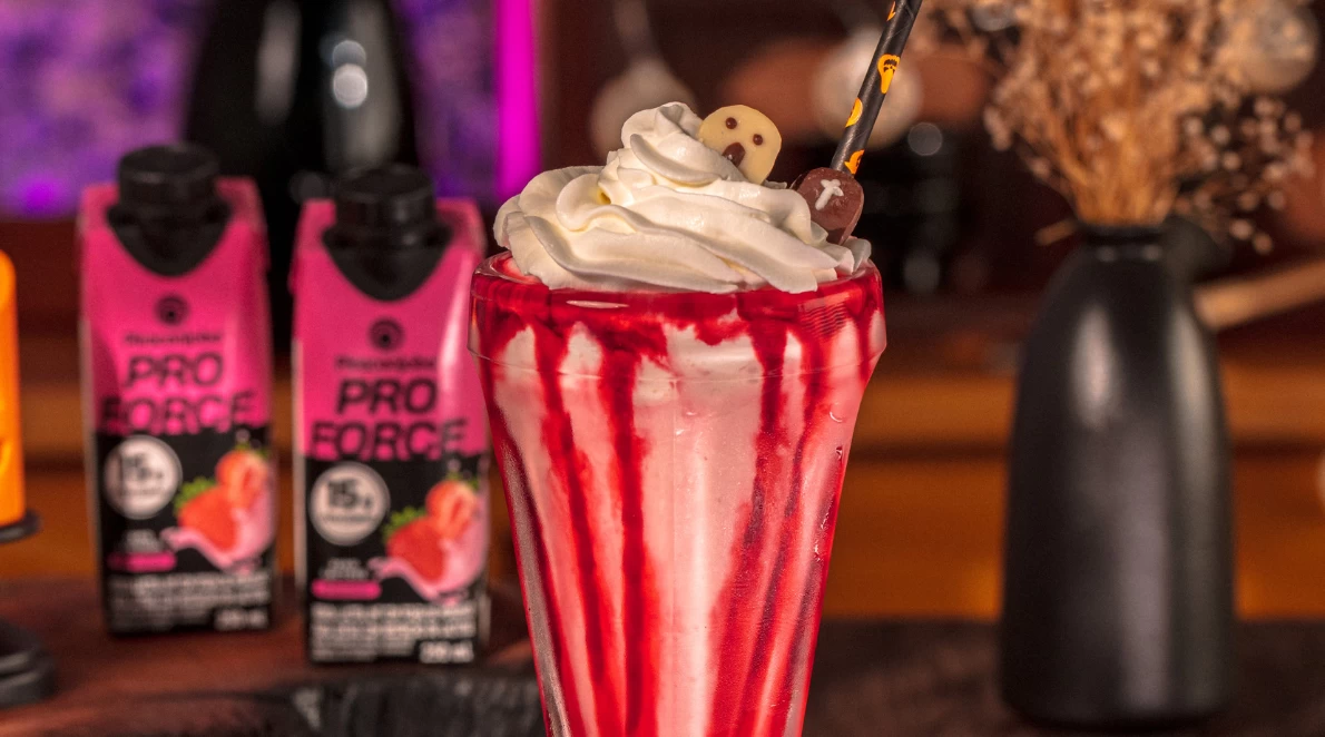 shake proteico de halloween