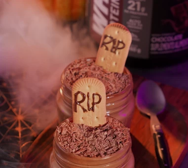 Mousse Proteico de Halloween