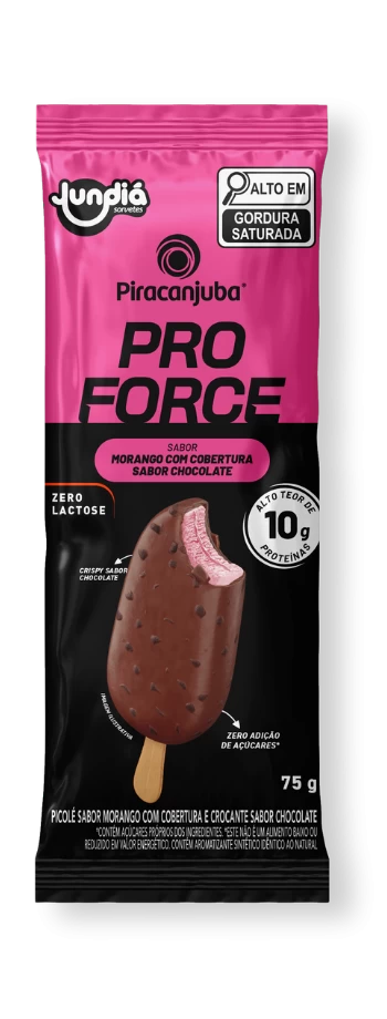 Picolé Proteico Sabor Morango